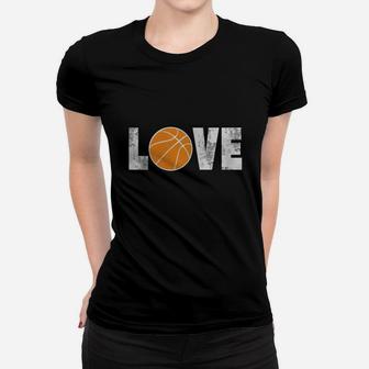 Basketball Love Distressed T-shirt Women T-shirt - Thegiftio UK