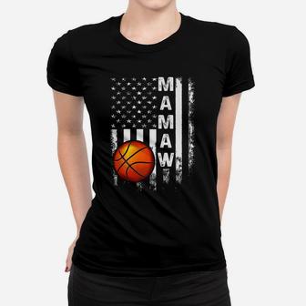 Basketball Mamaw American Flag Vintage Christmas Xmas Women T-shirt | Crazezy