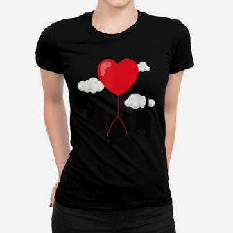 Basset Hound Valentine's Day T Shirt Cute Gift For Dog Owner Women T-shirt | Crazezy