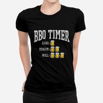 Bbq Timer Grill Chef Grilling Cooking Beer Lover Women T-shirt - Thegiftio UK