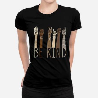 Be Kind Sign Language Hand Talking Teachers Women T-shirt | Crazezy DE