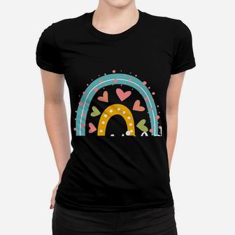 Be Kind Tee Kindness Teacher, Antibullying Heart Rainbow Women T-shirt | Crazezy