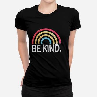Be Kind Women Rainbow Graphic Women T-shirt | Crazezy DE