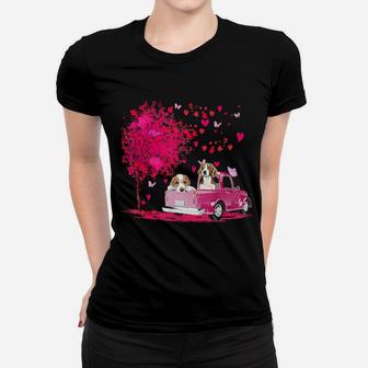 Beagle Couple Truck Happy Valentine's Day Gifts Women T-shirt - Monsterry DE
