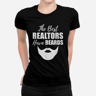 Bearded Realtor Funny Male Real Estate Agent Women T-shirt | Crazezy