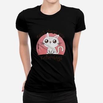 Best Days Are Caturdays Cute Cat Women T-shirt | Crazezy DE