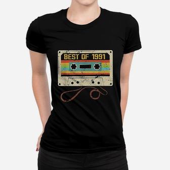 Best Of 1991 Retro Cassette Tape Vintage Women T-shirt | Crazezy DE