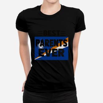 Best Parents Ever Marshall Islands Flag Country Proud Gift Women T-shirt - Thegiftio UK