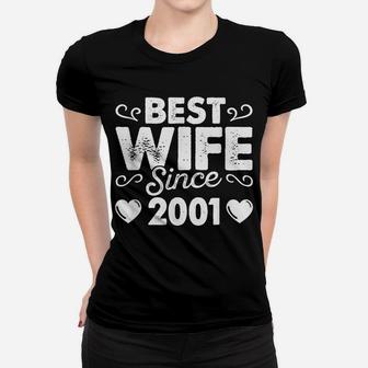 Best Wife Since 2001 Married Couple Anniversary T-Shirt Women T-shirt | Crazezy