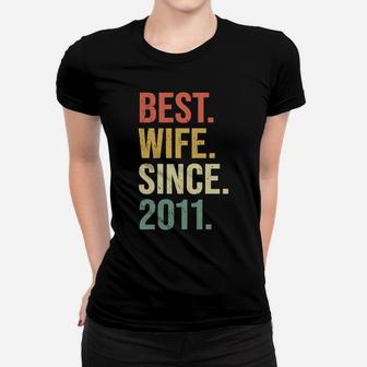 Best Wife Since 2011, 9Th Wedding Anniversary Gift For Her Women T-shirt | Crazezy