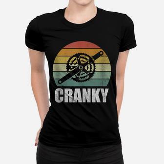 Bicycle Cranky Funny For Cycling Lovers Cranky Vintage Retro Women T-shirt | Crazezy