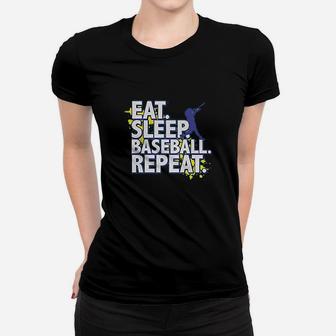 Big Boys Eat Sleep Baseball Repeat Women T-shirt | Crazezy UK