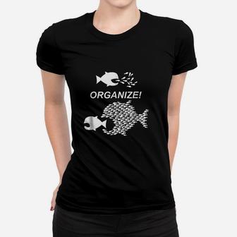 Big Fish Little Fish Pro Union Graphic Women T-shirt | Crazezy