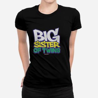 Big Girls' Big Sister Of Twins Women T-shirt | Crazezy AU