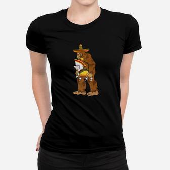 Bigfoot Sombrero Carry Poodle Taco Cinco De Mayo Women T-shirt - Thegiftio UK