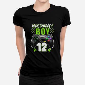 Birthday Boy 12 Video Game Controller Gamer Women T-shirt | Crazezy UK