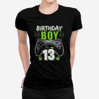 Birthday Boy 13 Video Game Controller Gamer 13Th Birthday Women T-shirt | Crazezy