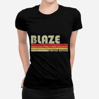 Blaze Gift Name Personalized Funny Retro Vintage Birthday Women T-shirt | Crazezy UK