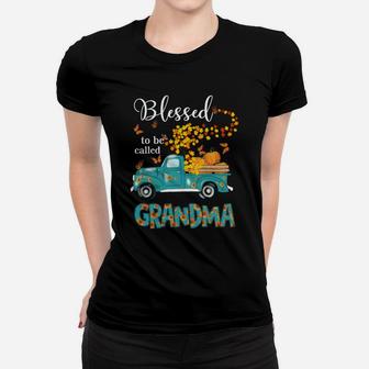 Blessed To Be Called Grandma Shirt Love Flower Truck Sweatshirt Women T-shirt | Crazezy CA