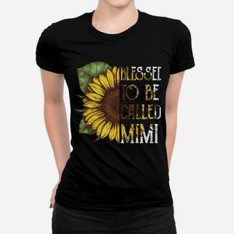 Blessed To Be Called Mimi Sunflower Grandma Gifts Christmas Women T-shirt | Crazezy DE