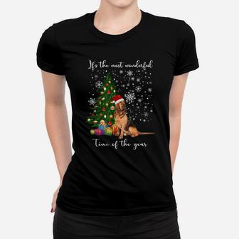 Bloodhound Dog It's The Most Wonderful Time Of The Year Sweatshirt Women T-shirt | Crazezy