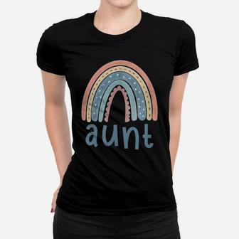 Boho Rainbow Vintage Design Aunt Funny Gift Women T-shirt | Crazezy UK