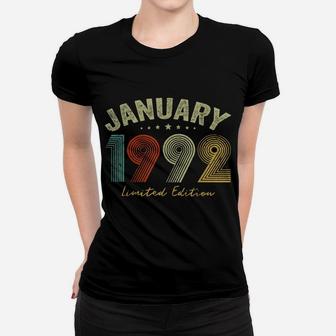 Born In January 1992 Vintage 29Th Birthday 29 Years Old Gift Women T-shirt | Crazezy