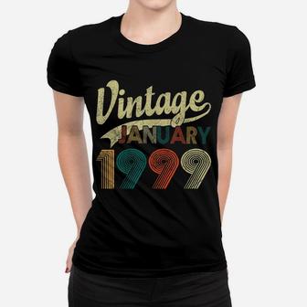 Born January 1999 Shirt Vintage 21St Birthday 21 Years Old Women T-shirt | Crazezy CA