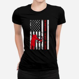 Bowfishing Usa Flag Vintage Great Cool Gift Women T-shirt | Crazezy
