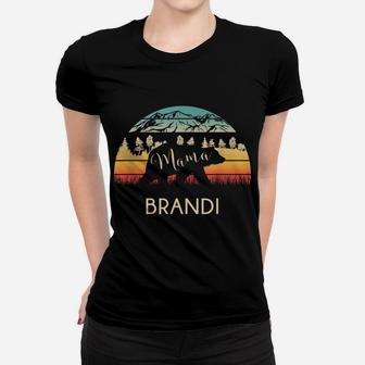 Brandi Name Shirt Retro Mama Bear Mothers Day Gift Women T-shirt | Crazezy