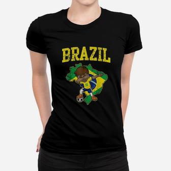Brazil Soccer Boy Women T-shirt | Crazezy