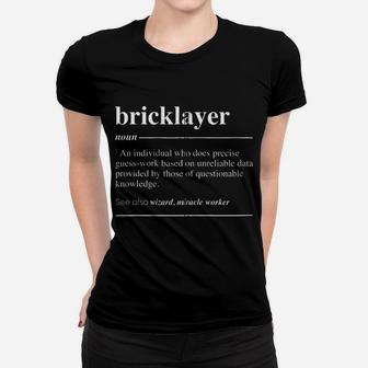 Bricklayer Definition Funny Noun Zip Hoodie Women T-shirt | Crazezy DE