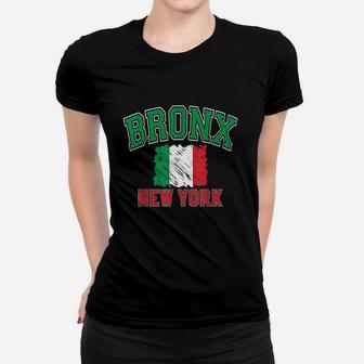 Bronx New York Style Italy Flag Women T-shirt | Crazezy