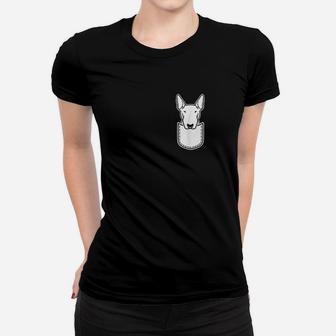 Bull Terrier Pocket Women T-shirt | Crazezy AU