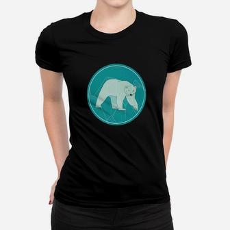 C L Mayers Art Chill Out Polar Bear Minimalist Women T-shirt - Thegiftio UK