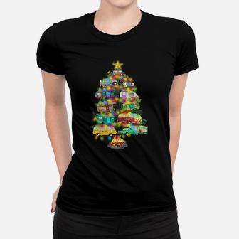 Camper Christmas Tree Design Rv'ers Campers Camping Women T-shirt | Crazezy AU