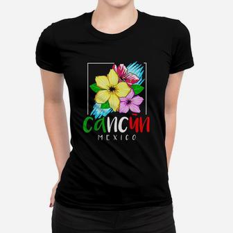 Cancun Mexico Souvenir Gift Spring Break Summer Vacation Women T-shirt | Crazezy