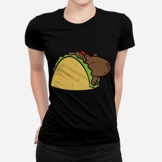 Capybara Gift Kids Tacobara Funny Capybara Tacos Women T-shirt | Crazezy
