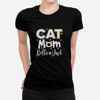 Cat Mom Cute Cat Paw Women T-shirt | Crazezy
