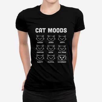 Cat Moods Cat Lover Women T-shirt | Crazezy