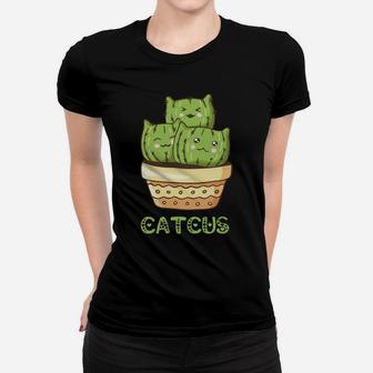 Catcus Funny Cat Cactus Plant Cacti Kitty Lover Succulent Sweatshirt Women T-shirt | Crazezy