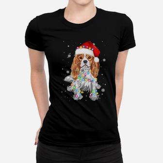 Cavalier King Charles Spaniel Dog Funny Christmas Dog Lovers Sweatshirt Women T-shirt | Crazezy AU