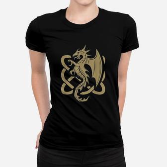 Celtic Dragon I Dragon Lover I Irish Folk Dragon Women T-shirt - Thegiftio