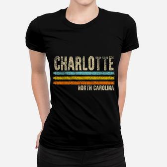 Charlotte North Carolina Usa America City Retro Women T-shirt | Crazezy