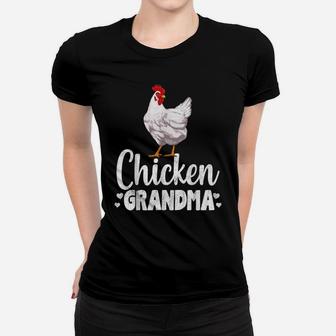 Chicken Grandma Funny Country Farm Animal Gifts Women T-shirt | Crazezy