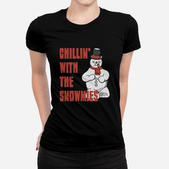 Chillin' With The Snowmies Women T-shirt - Thegiftio UK