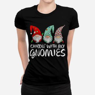 Chilling With My Gnomies Garden Gnome Funny Christmas Gifts Women T-shirt | Crazezy UK