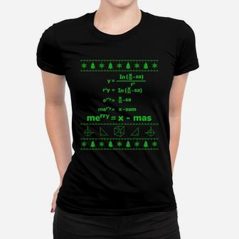 Christmas Merry Xmas Math Equation Design Sweatshirt Women T-shirt | Crazezy DE