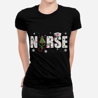 Christmas Nurse Holiday Clothing Gift Cool Christmas Nursing Women T-shirt | Crazezy AU