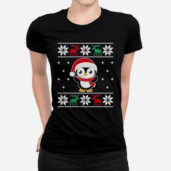 Christmas Penguin Funny Classic Ugly Sweater Girl Boy Kids Sweatshirt Women T-shirt | Crazezy